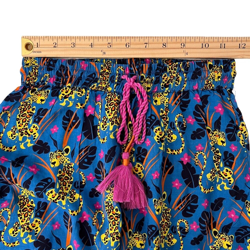 NWT Anthropologie Janine Lecour Fleurs 2 Piece Pajama Set Cheetah Leopar… - Picture 10 of 16